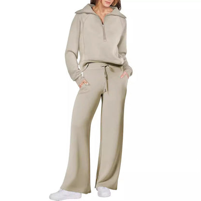Damenschuhe sind nicht dabei, es ist ein Jogginganzug. 
Damen Jogginganzug Sportlich Bequem