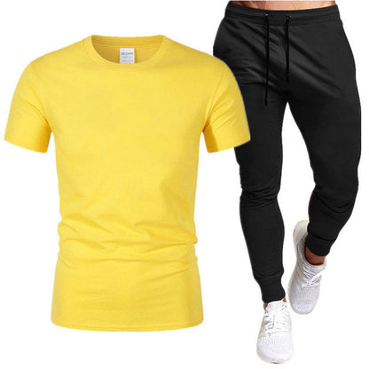 Herren Sportset T-Shirt und Jogginghose Sportlich Komfortabel