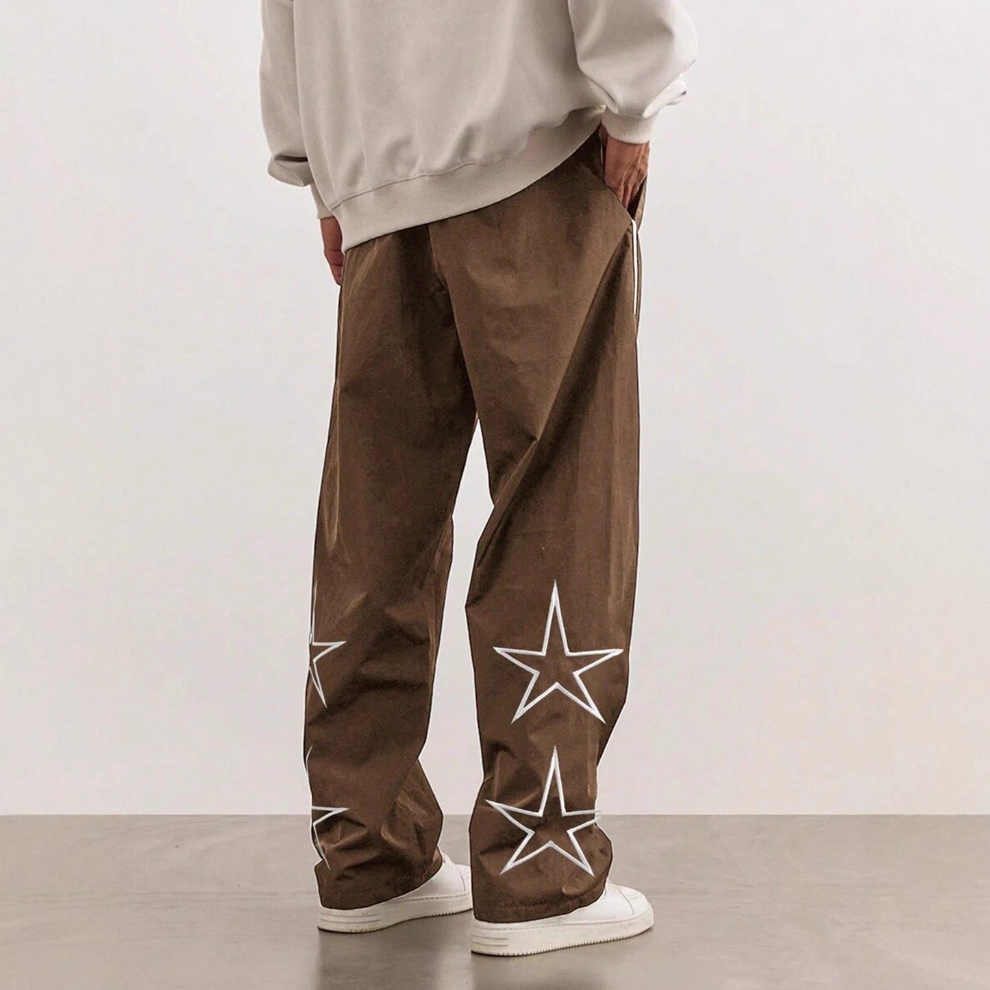 Herren Freizeithose Bequem Mit Kontraststreifen Sportlich