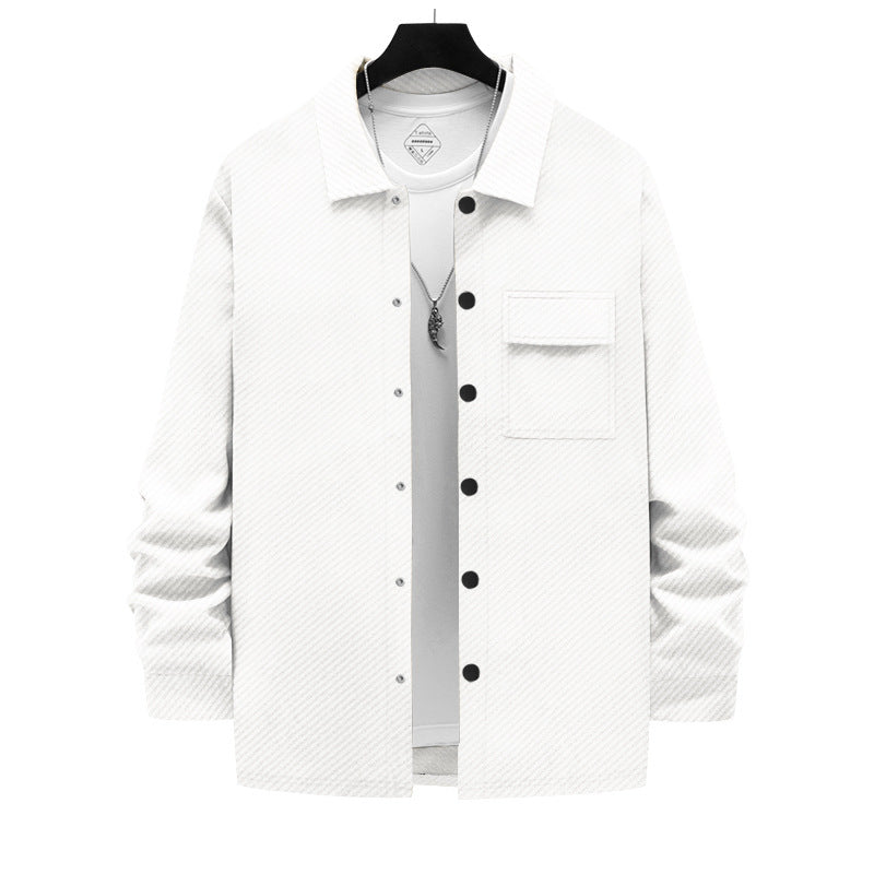 Herren Jacke Lässig Baumwolle Mit Taschen Urban