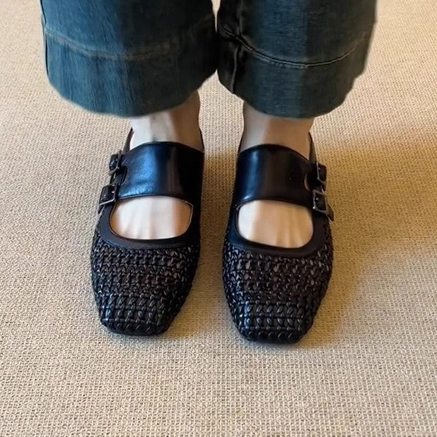 Damen Clogs atmungsaktiv mit Dekor-Schnallen Modern