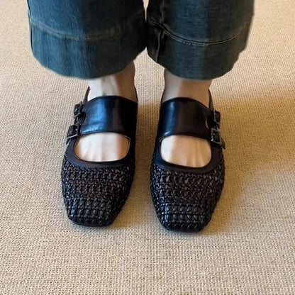 Damen Clogs atmungsaktiv mit Dekor-Schnallen Modern