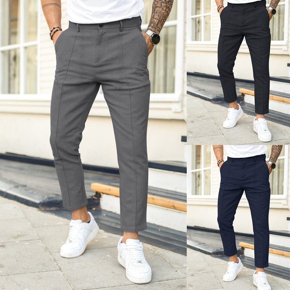Herren Anzughose Slim Fit Elastisch Elegant - BerlinGlamour