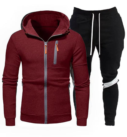 Herren Sportjacke Kapuzenjacke Jogginganzug Mit Reißverschluss