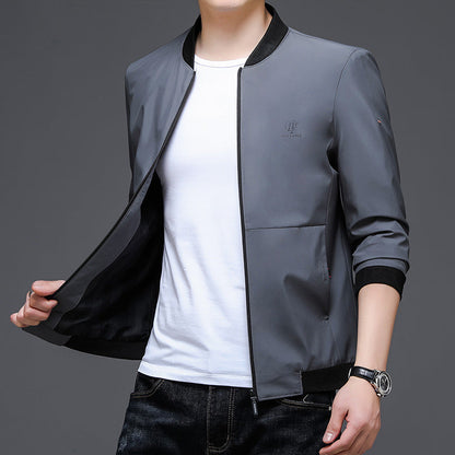 Herren Freizeitjacke Stilvoll Praktisch Mit Einsätzen