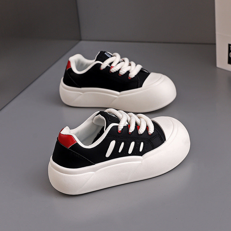 Damen Sneaker Sportlich Atmungsaktiv Mit Dicker Sohle