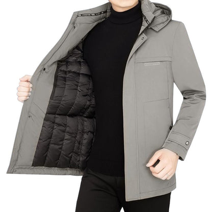 Herren Wasserabweisende Wattierte Winterjacke