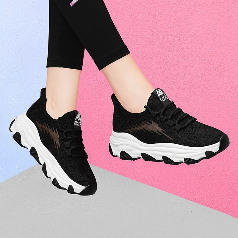 Damen Sneaker Sportlich Atmungsaktiv Flexibler Komfortschuh