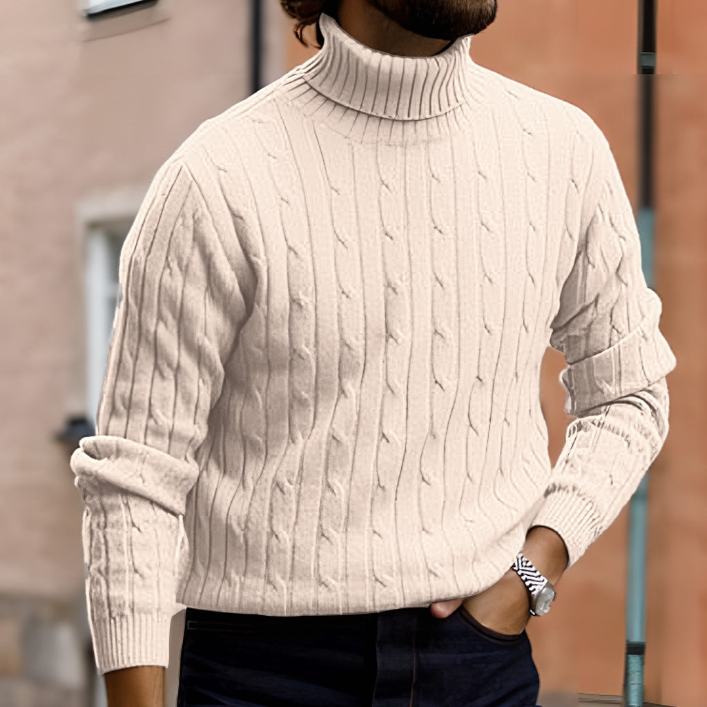 Herren Rollkragenpullover Feinestrumpf Modern Eleganz - BerlinGlamour