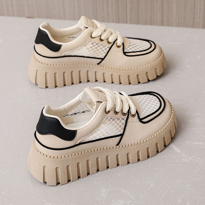 Damen Sneaker Plateau Atmungsaktiv Sportlich Trendy