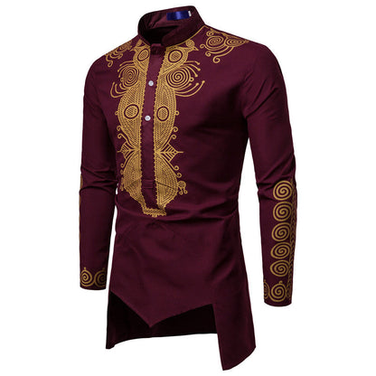 Herren Hemd Langarm Modern Ethno Design