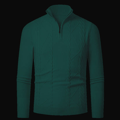 Herren Strickpullover Modern mit Reißverschluss