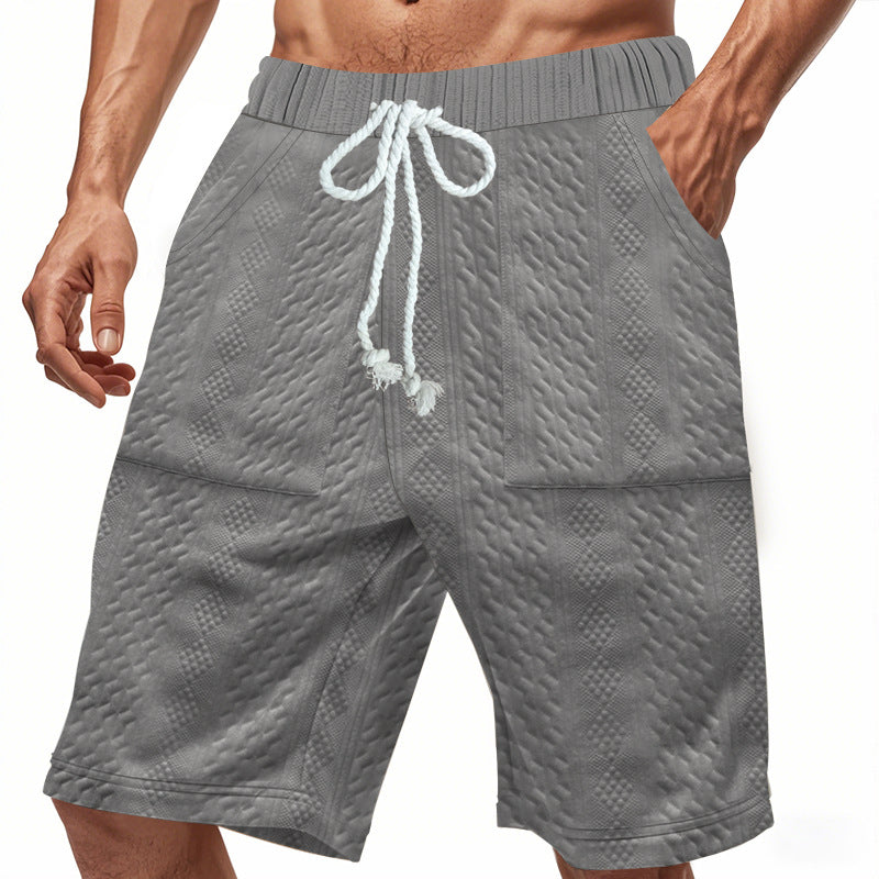 Herren Badeshorts Atmungsaktiv mit Kordelzug und Seitentaschen