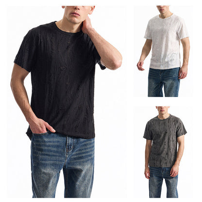 Herren T-Shirt Vintage Look Modern Strukturdesign Berlin