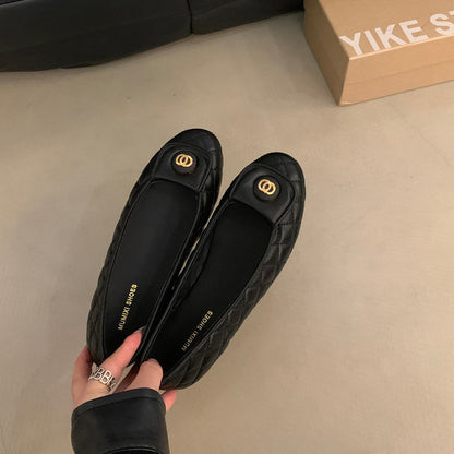 Damen Ballerinas Elegante Schuhe Klassisch Mit Zierborte
