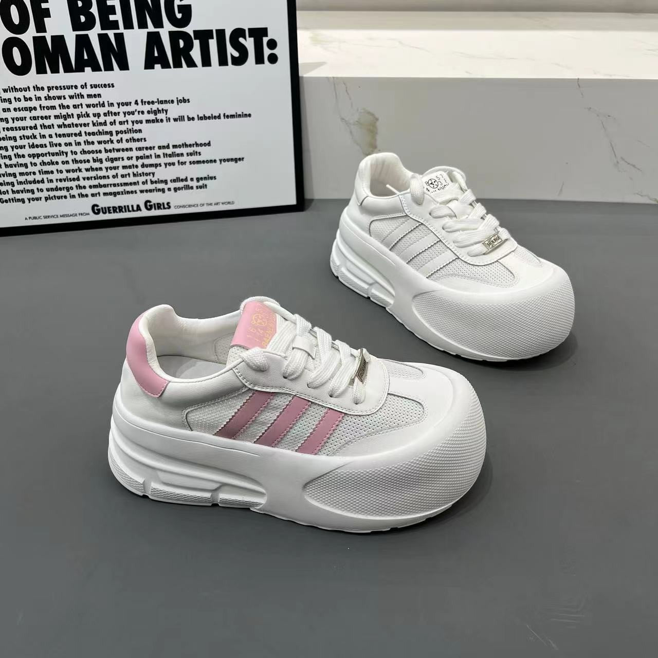 Damen Sneaker Komfort Atmungsaktiv Rutschfest