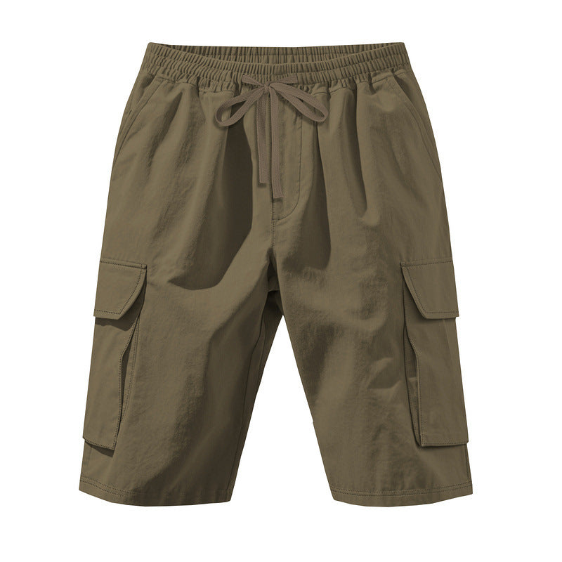 Herren Cargo Shorts elastisch mit Seitentaschen Bequem
