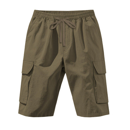 Herren Cargo Shorts elastisch mit Seitentaschen Bequem