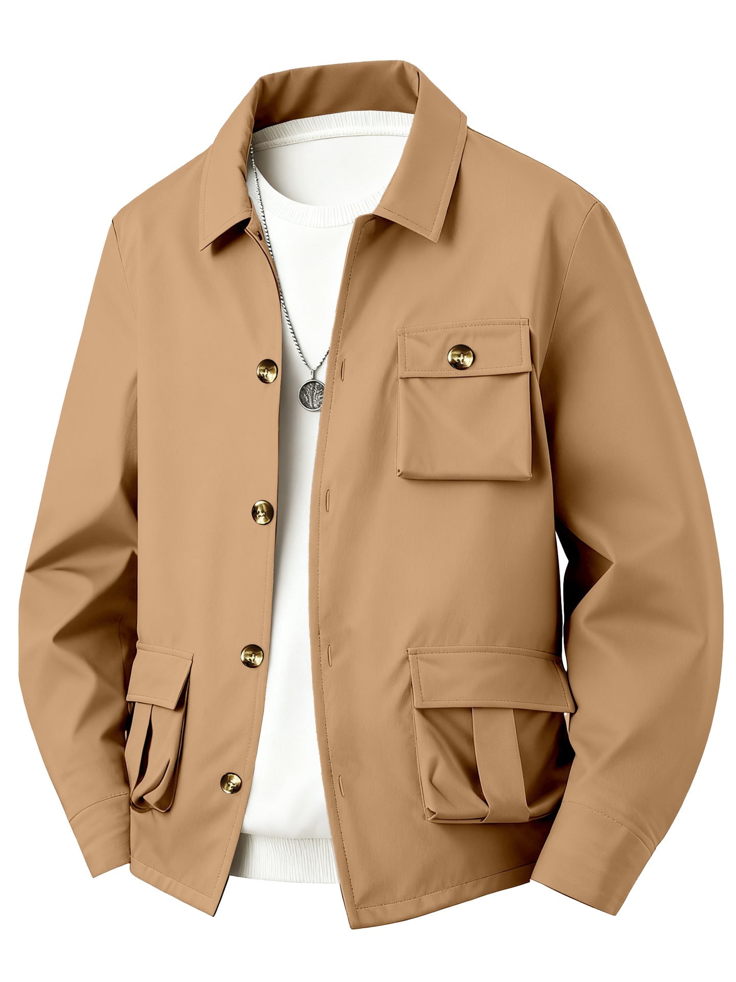 Herren Actionjacke Modern mit Taschen Wasserdicht