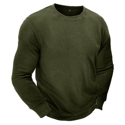 Bequemes Herren Sweatshirt Rundhals Grau Casual