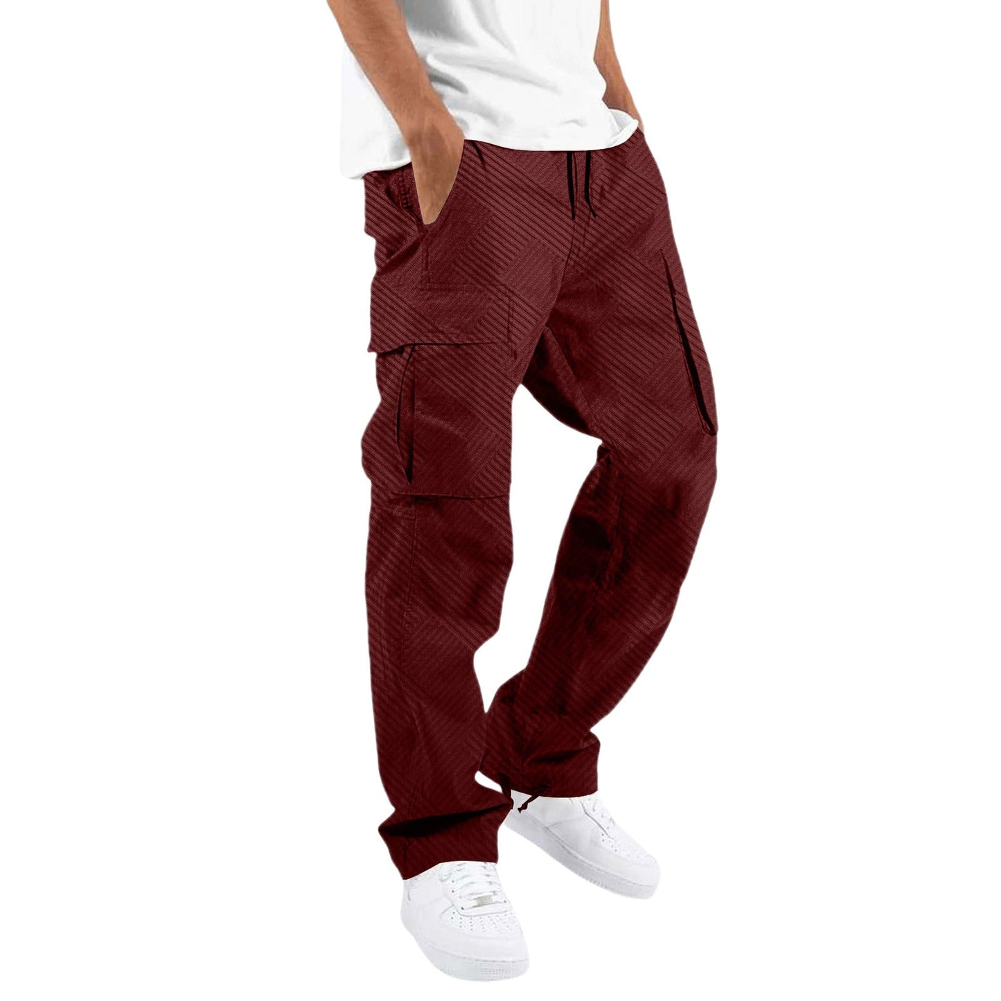 Herren Cargo-Hose Modern mit Seitentaschen Stretch