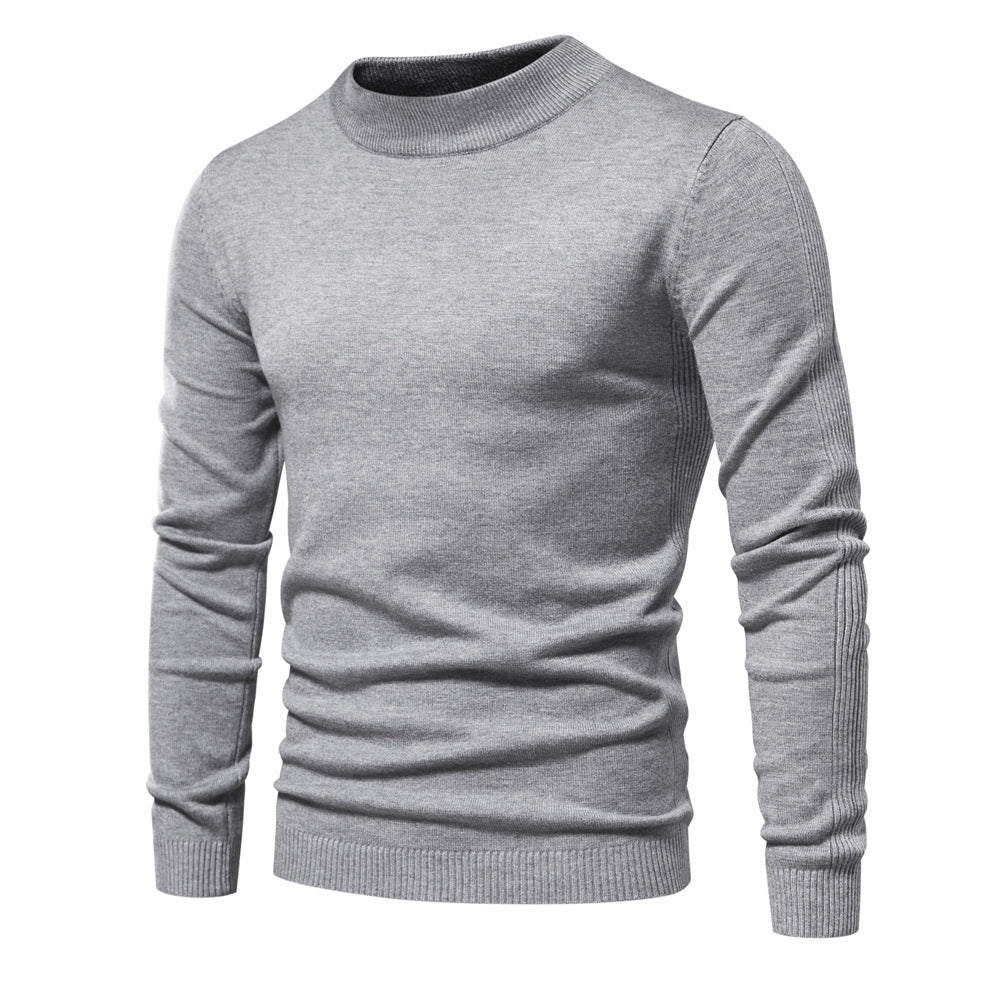 Herren Rollkragenpullover Weich Strick Material Rippstruktur - BerlinGlamour
