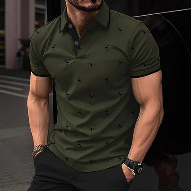 Herren Polo-Shirt Bedruckt Modern Berlin Style