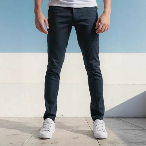 Schlanke Herren Jeans Slim Fit dunkelblau