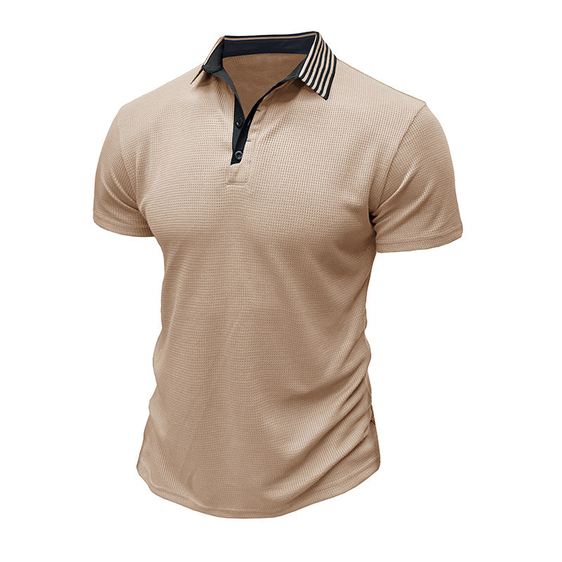Herren Poloshirt Atmungsaktiv Strukturiert Modern