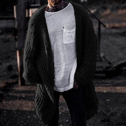 Herren Strickcardigan Groß Größe Tiefes V modernes Design