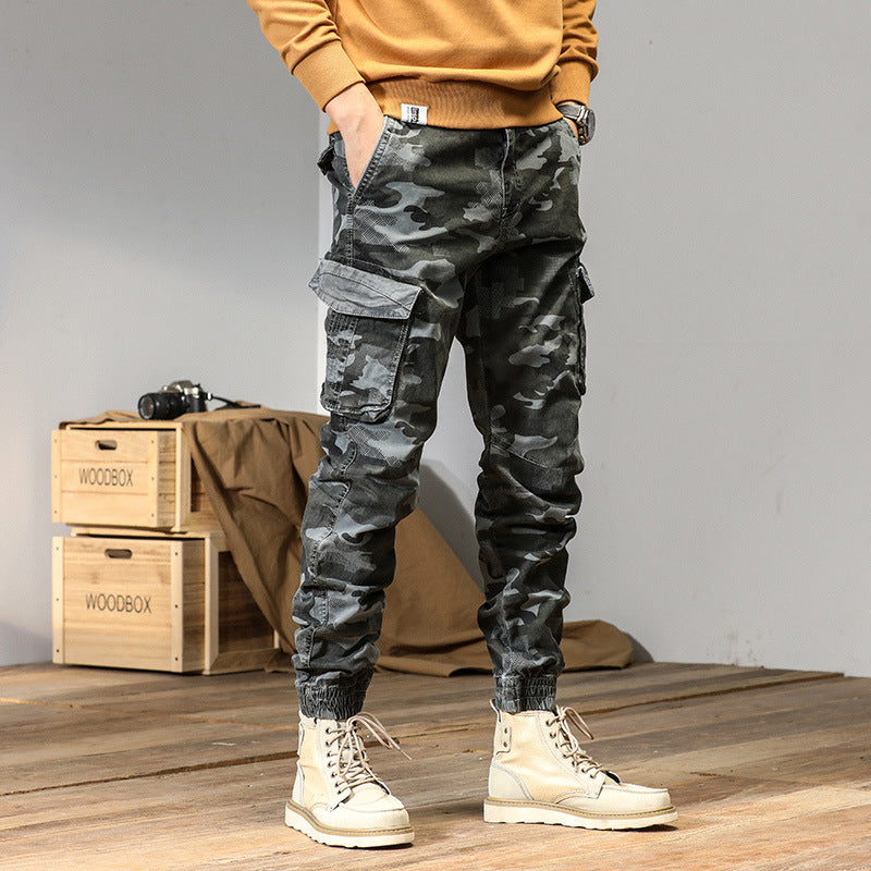 Herren Cargo-Hose Camouflage Praktisch Vieltaschen