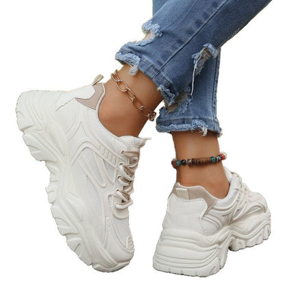 Damen Sneaker Chunky Sterne Schuhe Trendy