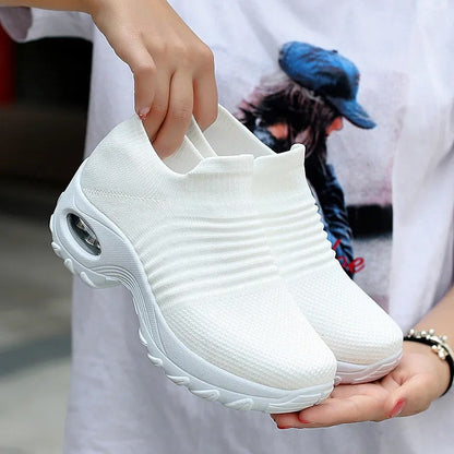 Damen Sockensneaker Atmungsaktiv Komfort Heidi Style