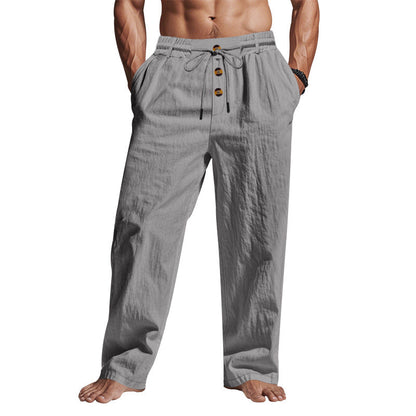 Herren Freizeithose Bequem mit Kordelzug und Seitentaschen