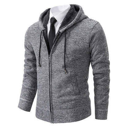 Herren Strickjacke Modern Schnitt Reißverschluss
