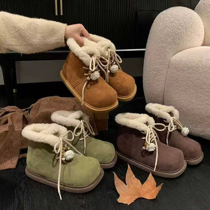 Damen Winterboots Weiche Kunstfellstiefel Warm - BerlinGlamour