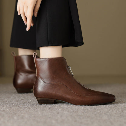 Damen Stiefeletten Elegant Reißverschluss Komfort Schuhe
