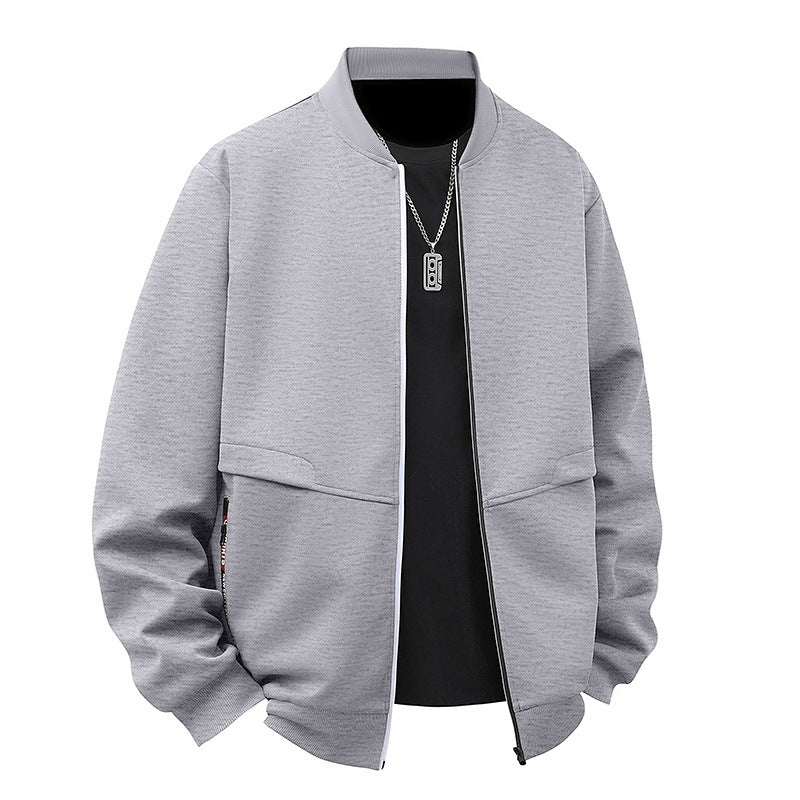 Herren Bomberjacke Sportlich Funktionale Taschen Modern