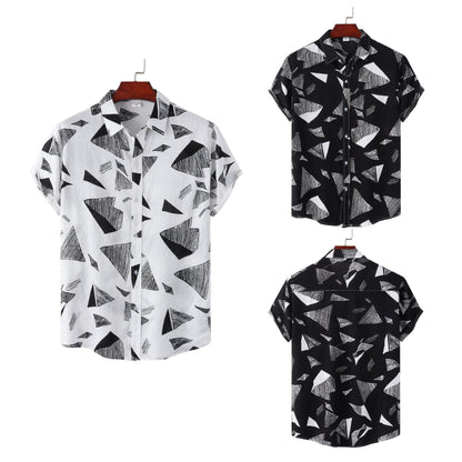 Herren Kurzarmhemd Grafik T-Shirt Lässig Trendy - BerlinGlamour