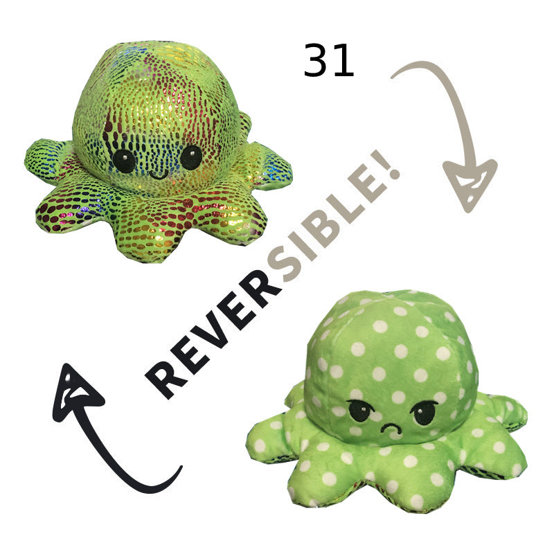 Reversibler Plüsch Octopus Kuscheltier Einzigartig