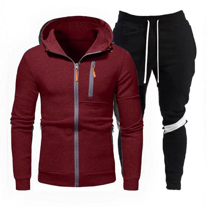 Herren Sportjacke Kapuzenjacke Jogginganzug Mit Reißverschluss