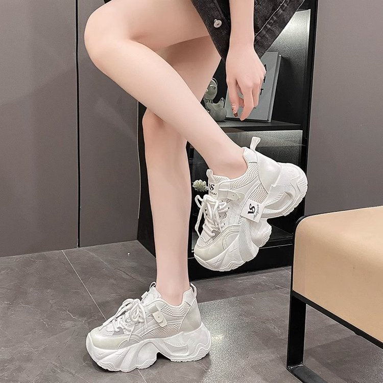 Damen Sneaker Chunky Atmungsaktiv Trendy Sport