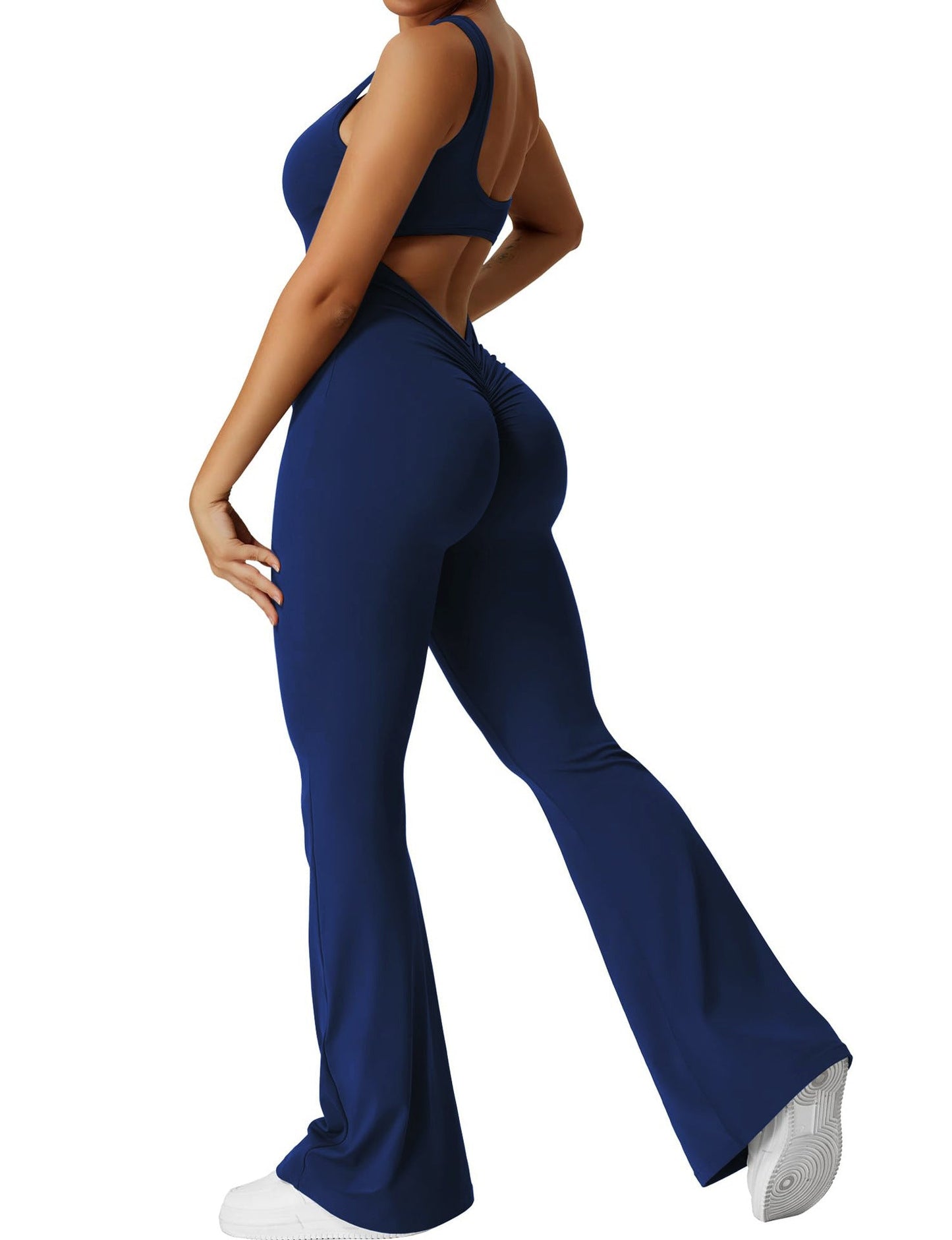 Rückenfreier Jumpsuit Damen Flare Style Sommer