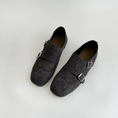Damen Schnürschuhe Elegant Broguierung Riemen Schuhe DamenMODE