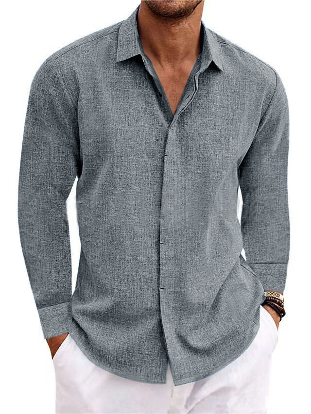 Herren Freizeithemd Modernes Textilmuster Elegant
