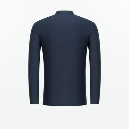 Herren Sportshirt Funktionsshirt Stehkragen Reißverschluss Modern - BerlinGlamour