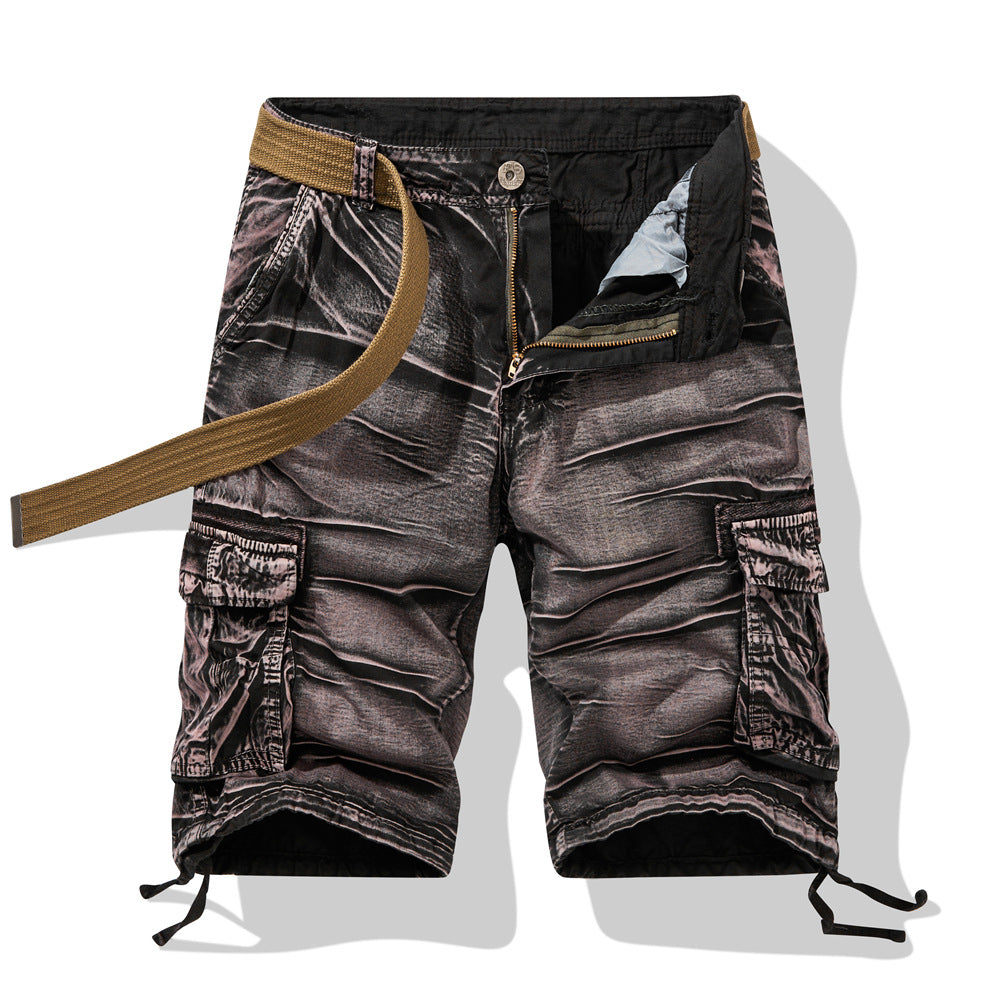 Herren Cargo Shorts Mit Taschen Verstellbar Sportlich