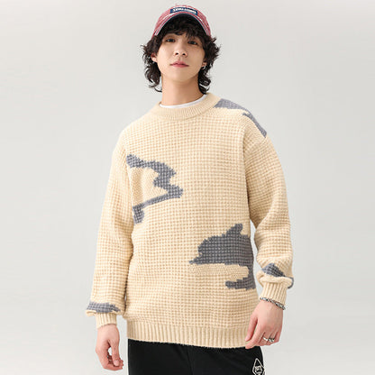 Herren Strickpullover Modern Lässig mit Muster