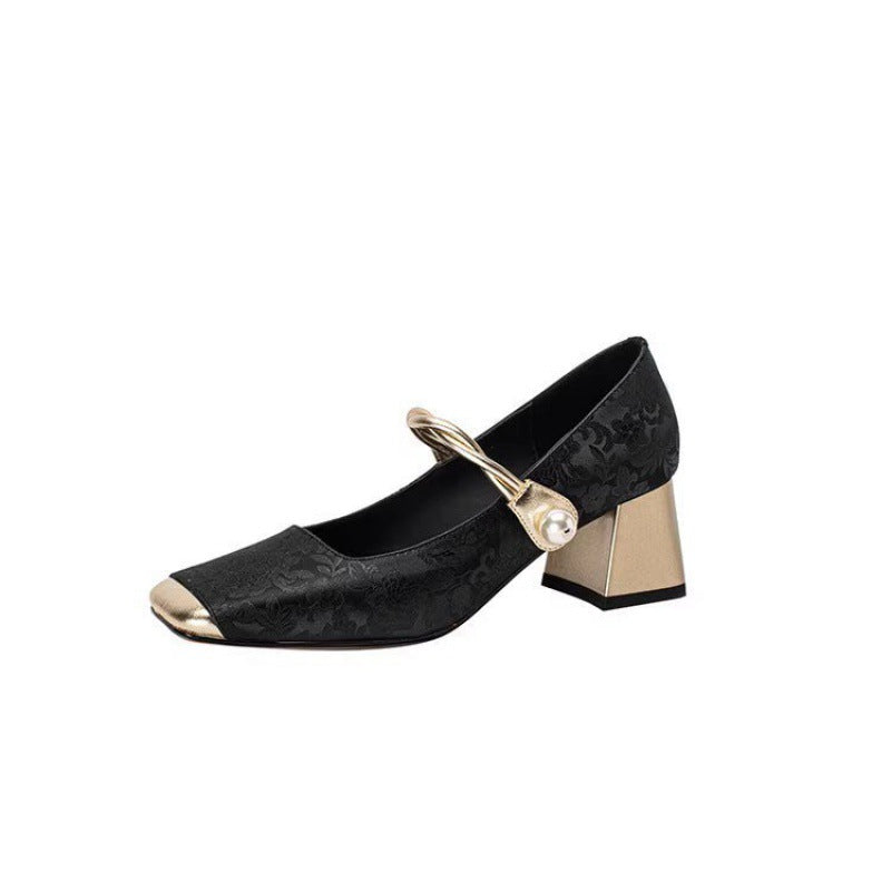 Damen Ballerinas Elegante Schmuckdetail Glitzer