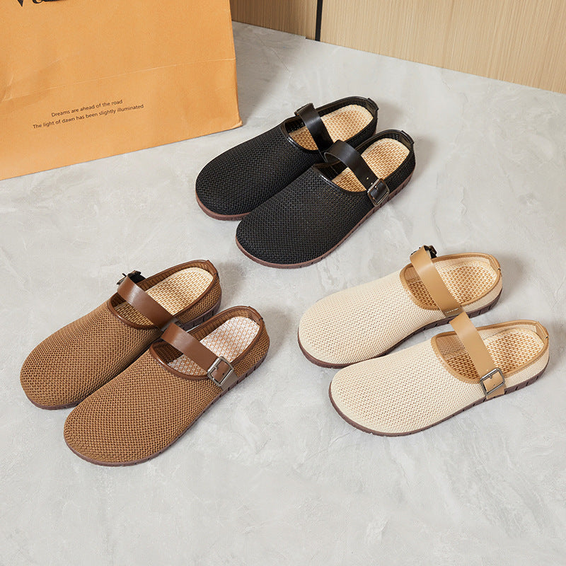 Damen Clogs Bequem Atmungsaktiv mit Verstellbarem Riemen